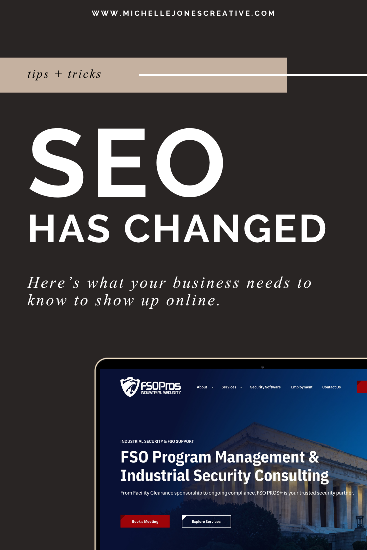 SEO has changed business marketing graphic