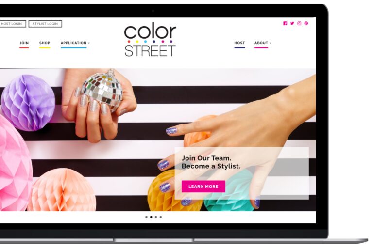 Color Street custom e-commerce website design